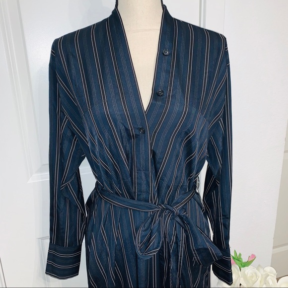 NWT Vince | Pinstriped Midi Dress - Picture 7 of 14